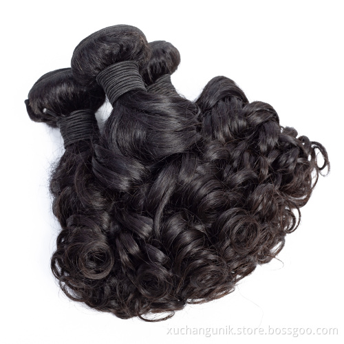 Uniky 9a 100g Brazilian Weaving Remy Human Hair Bundle for Women Weave Hair Extension Weft Natural Black Bouncy Curly Curl FUMI
